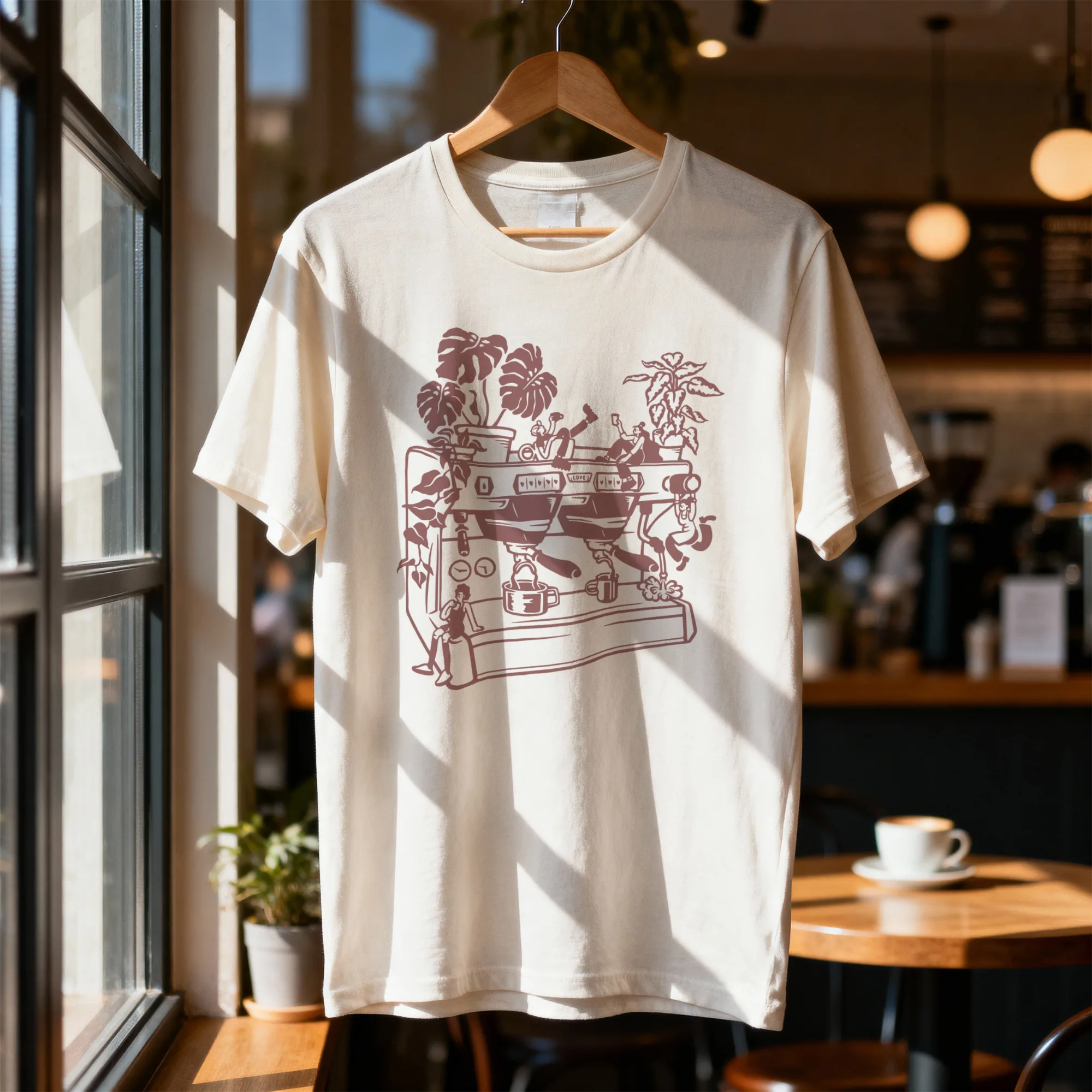 1. návrh ilustrací pro merch kavárny Kafírnictví